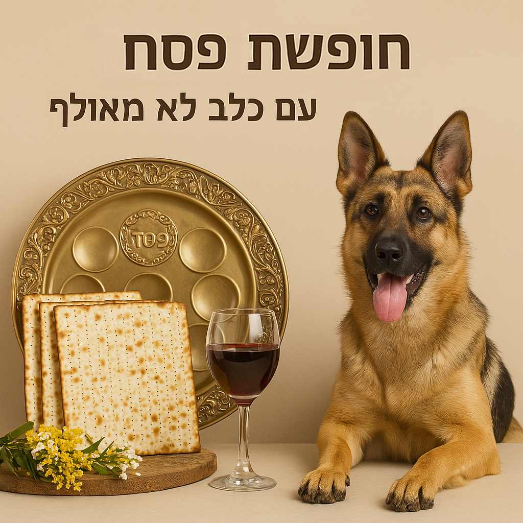 חופשת פסח עם כלב לא מאולף